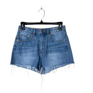 Vintage Y2K H&M Coachella Micro Jean Shorts Size 6 Festival Daydreamer Western